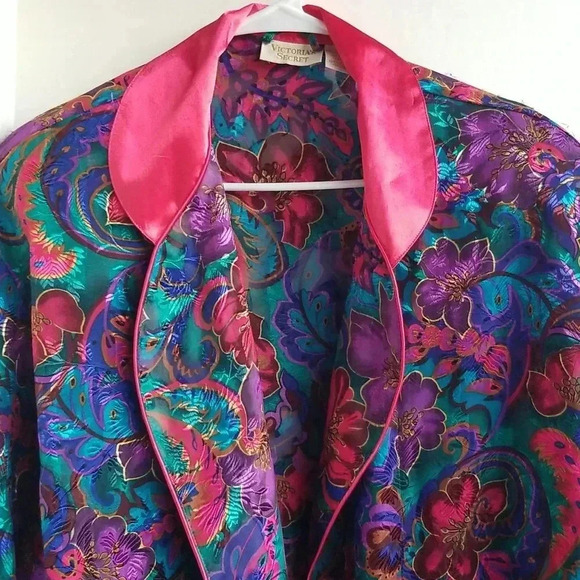 VICTORIA'S SECRET GOLD LABEL ROBE BEAUTIFUL COLORS M/L - Picture 1 of 5